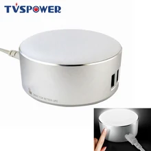 Несколько 2 USB порта зарядная станция с светодиодный светильник лампа док-станция Сенсорное включение/выключение настольное зарядное устройство для iphone мобильный телефон планшет USB вентилятор