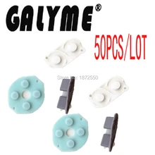 50 шт./лот Горячие Пластик резиновая проводящий Пуговицы a-b d-Pad подходит для gameboygb классический гпоб dmg GBP силиконовые начать выберите клавиатуры