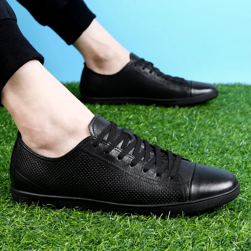 

Large size 37-47 Summer outdoor Men Casual Shoes Fashion Genuine Leather Footwear Soft Men Flats Shoes Mens Shoes Flat Designer
