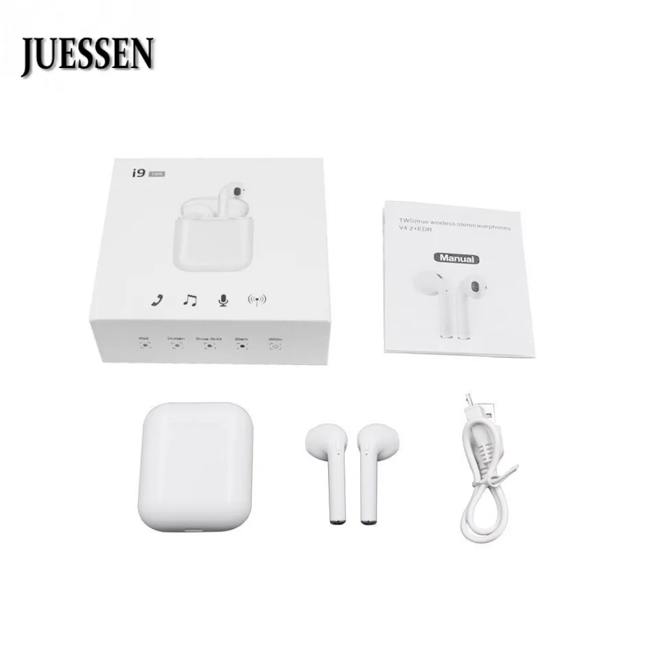 

i9 mini Bluetooth Earphones Sport Headphones wireless Earbuds In Ear Buds Earpiece Headsets for apple iphone Android