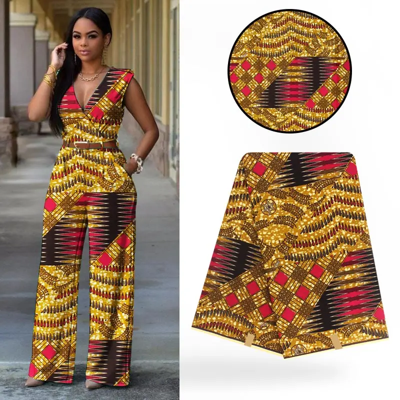 imitated silk fabric african print fabric 6yard per lot african fabric