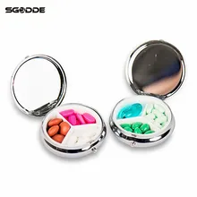 SGODDE Портативный Карманный чехол для таблеток 3 отделения медицина Открытый Кемпинг Туризм инструмент безопасности выживания Оборудование с брелком