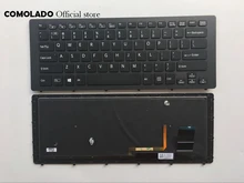 US English Backlit Keyboard for SONY VPC SVF15N SVF 15N SVF15N18SCB black Laptop Keyboard US Layout new for sony vaio svf152a29l svf152c29l svf152c29m laptop palmrest it italian keyboard black backlit