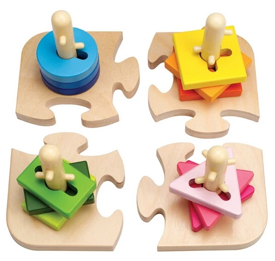 Early Learning Center ELC Peg Puzzle Learn To Turn The Shapes And Slot