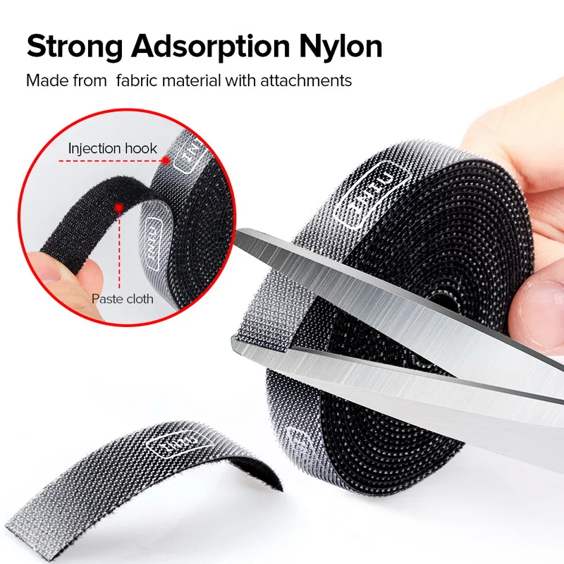 3.3ft Nylon Cable Winder Wire Organizer Mouse Cord Protector Cable Management