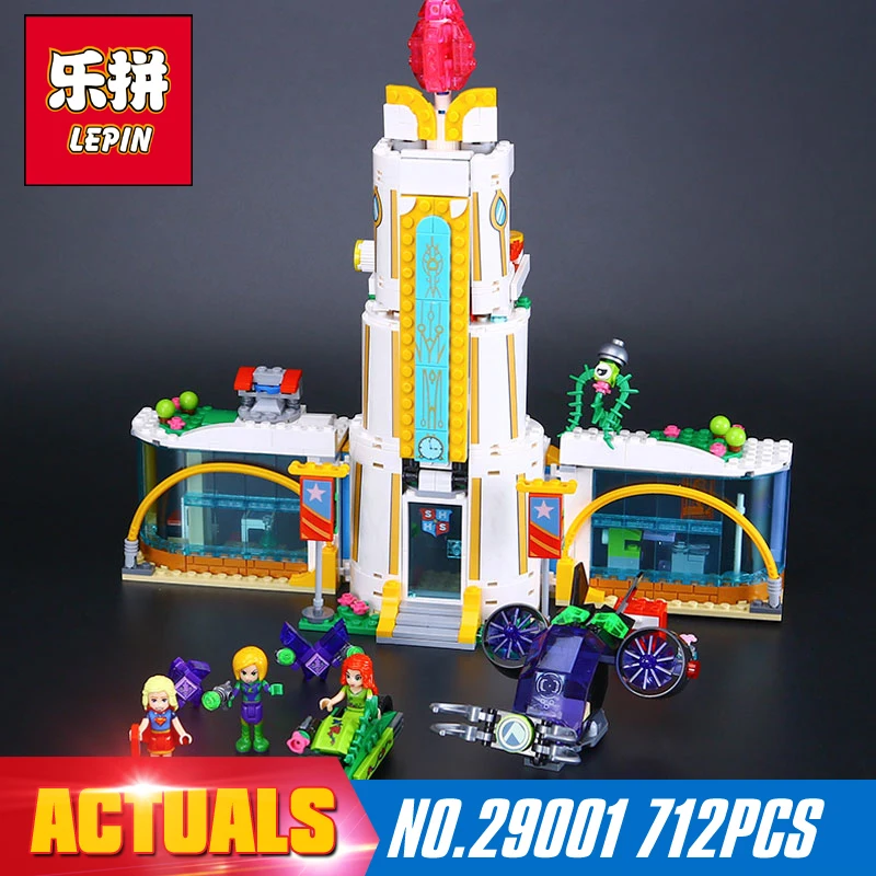 

Lepin 29001 712Pcs Girl Series The Super Hero High School Set Children Educational Building Blocks Brick Toys Model Gift 41232