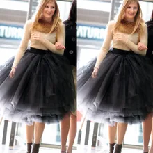 Бальная пышная Свадебная юбка многослойная короткая юбка-пачка для взрослых, юбка-пачка из тюля, большие размеры, черная Свадебная юбка, доступны цвета