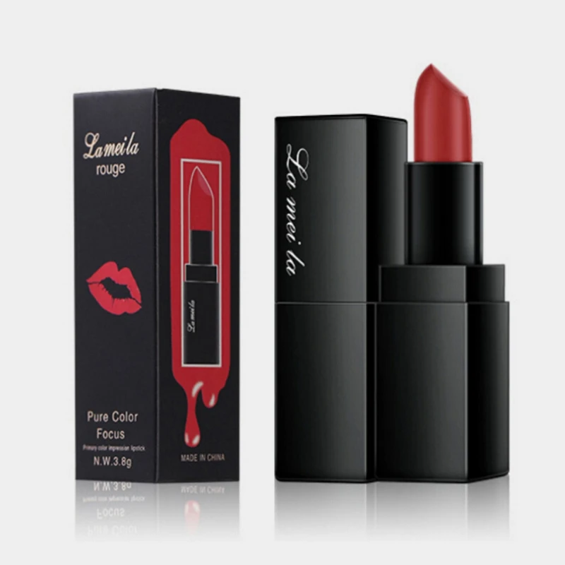 

12 Colors Matte Lipsticks Waterproof Foggy Lip Sticks Tattoo Moisturizing Lipstick Makeup for Sexy Lips Cosmetic Q1