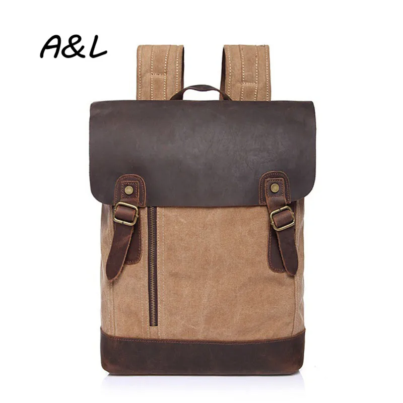 Men Backpack Brand Designer Bag Teenager Fashion Leisure Canvas