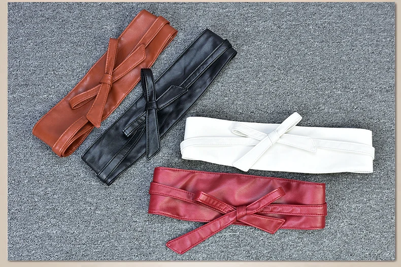 New style Wide Belt Women Long Knotted Belt Female Fashion Decoration with Skirt Decorative GirdleSoft Material Good Looks