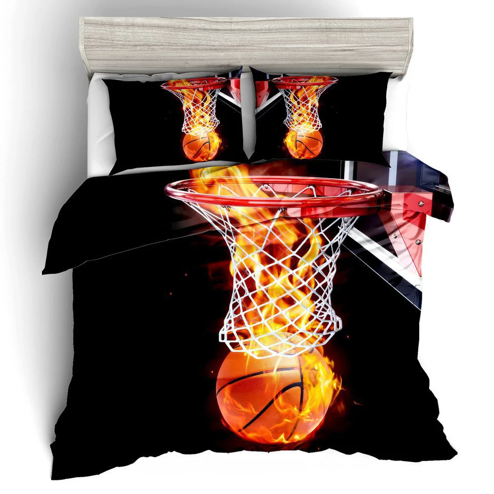Северная Америка 3D Dream Dunk баскетбольный Комплект постельного белья королевского