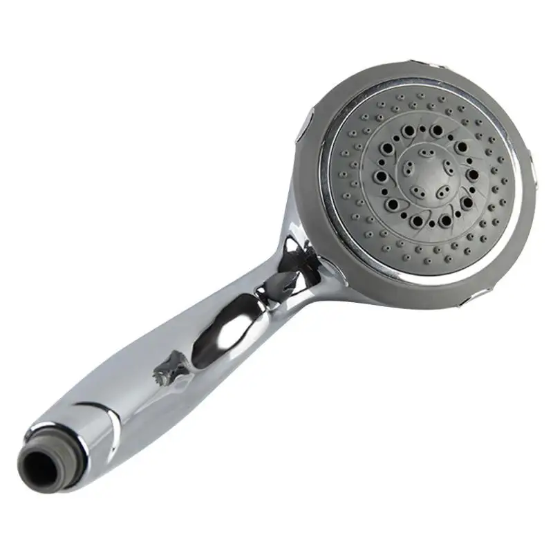Bathroom Shower Head Handheld Adjustable Water Saving Durable ABS Electroplated Round Rainfall