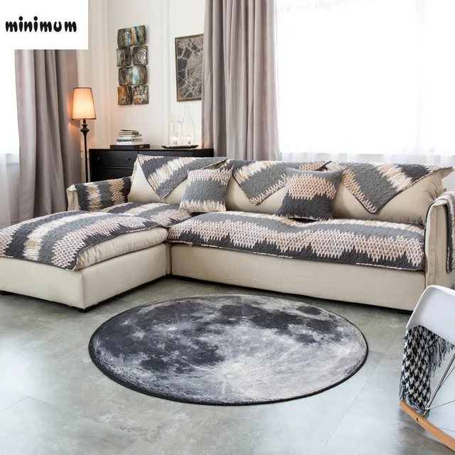 Modern Simplicity Nordic Cotton Sofa Mats Anti Slip Towel Four Modern Simplicity Nordic Cotton Sofa Mats Anti Slip Towel Four Seasons Universal Leather