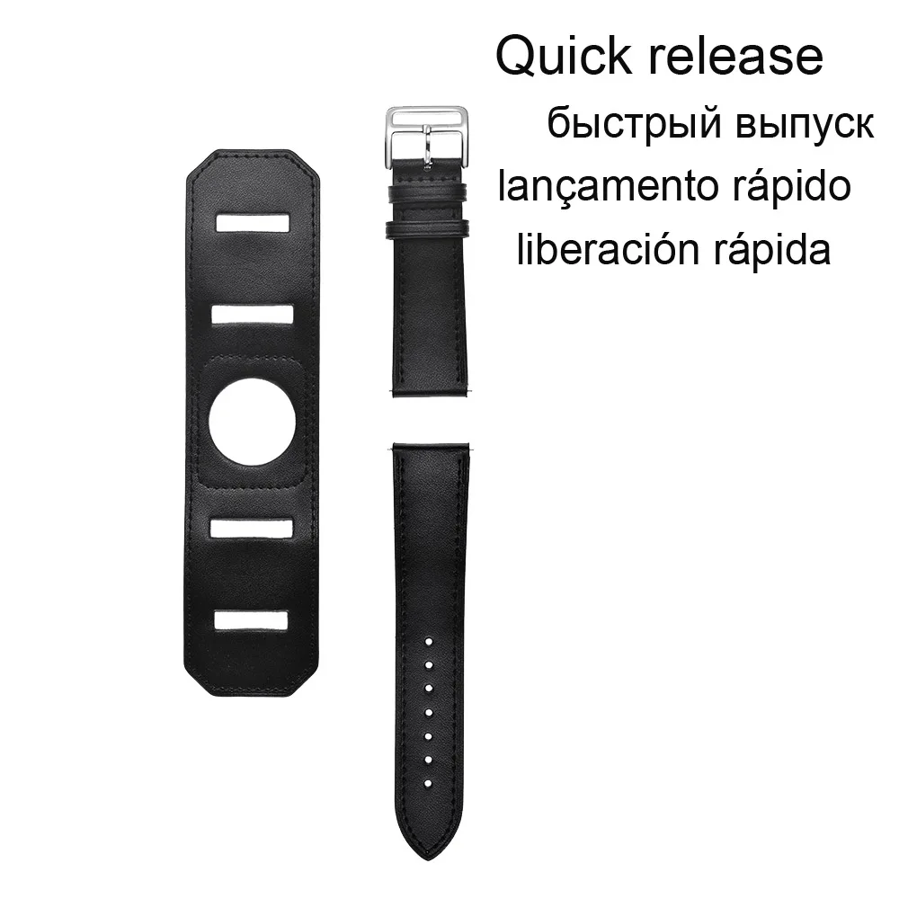 22 мм кожаный браслет Huami Amazfit Pace Stratos 2 ремешок для huawei Watch GT Honor Magic Dream samsung gear S3