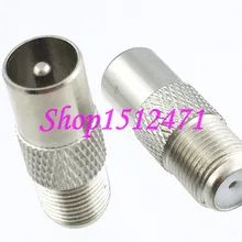 Адаптер F ТВ Женский Джек IEC PAL DVB-T штекер прямой радиочастотный коаксиальный