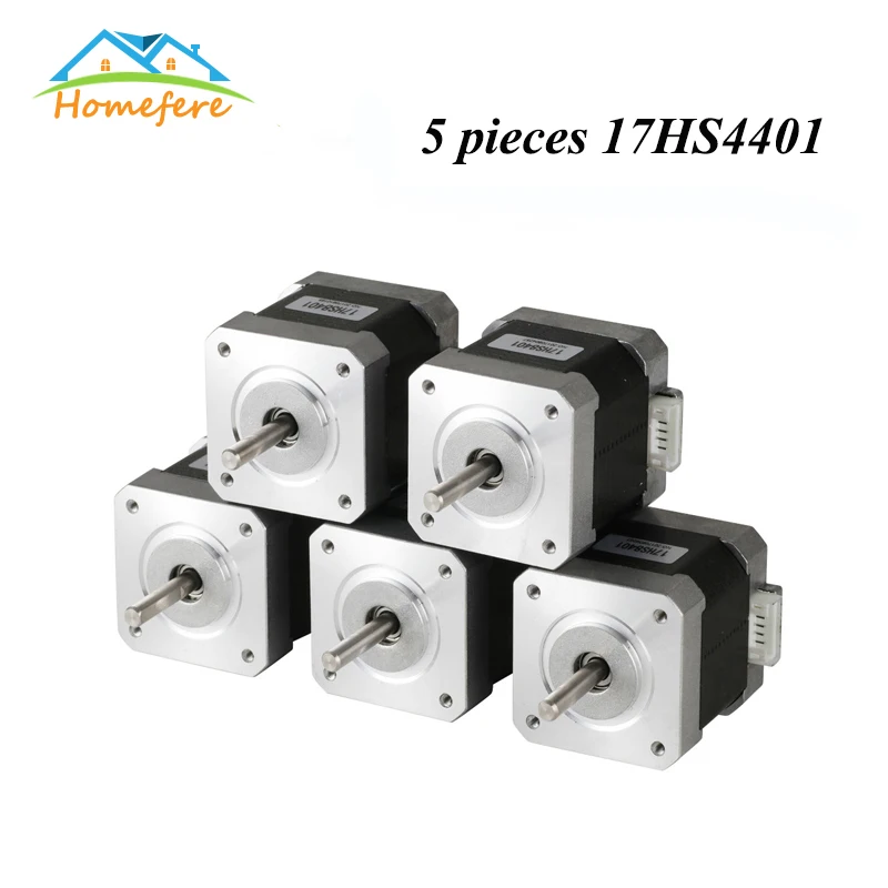 

5 Pieces Nema17 Stepper Motor 42 motor Nema 17 Motor 42BYGH 1.7A 17HS2408 17HS4401 17HS8401 Stepper Motor 4-lead for 3D Printer