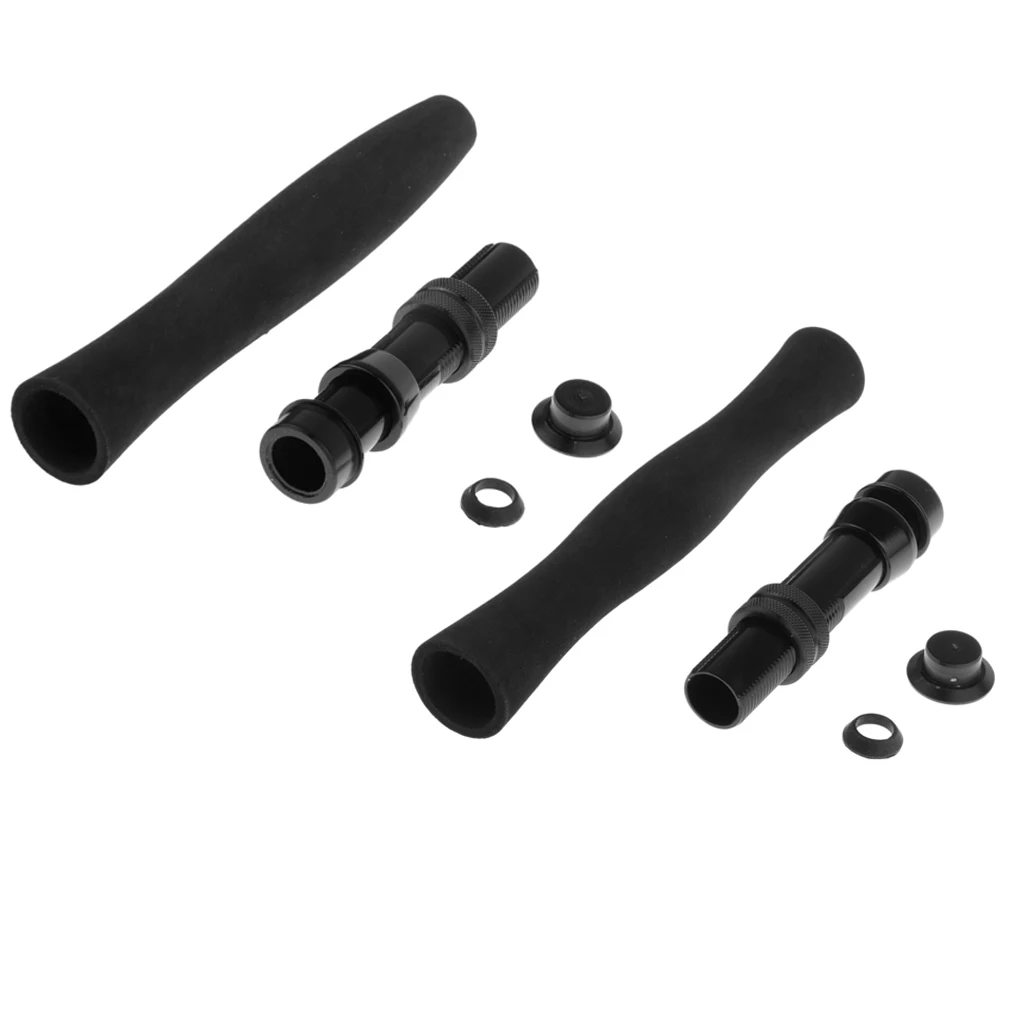 

EVA Metal Super Strong Easy Install Fly Fishing Rod Handle Grip With Reel Seat Building Fishing Rod Repair Fly 2 Models Black