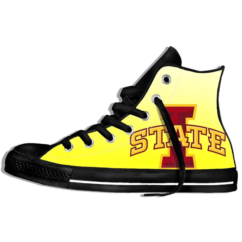 

Men's/women's Lightweight Shoes Iowa State Sneakers High Top Canvas Flat Shoes University Breathable Casual Shoes