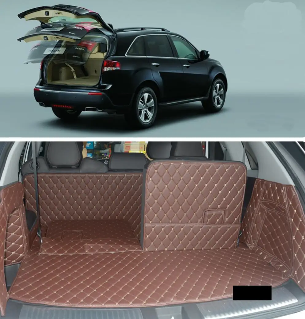 Коврик для багажника из волоконной кожи acura mdx 2014 2015 2016 2017 2018 2019 3-го поколения