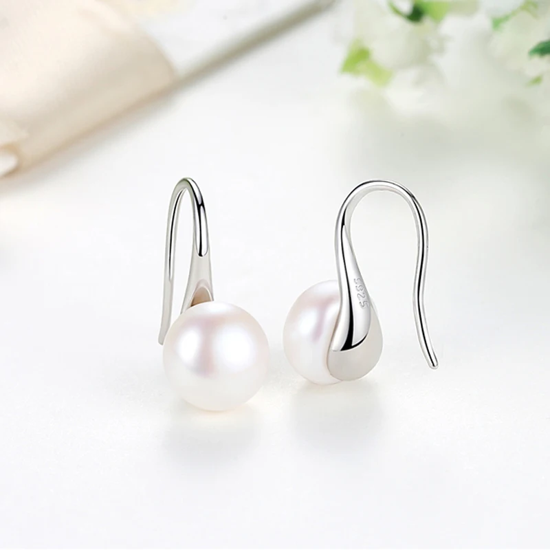 

Real Natural Freshwater AAAA Pearl Earrings 925 Sterling Silver Jewelry Women Stud Earring Alibaba Express Brincos Free Gift Box