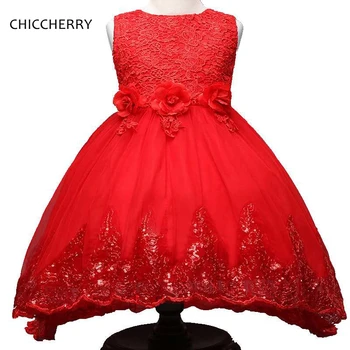 

Elegant Lace Flower Chidlren Girl Dress Sequins Evening Party Dress New Year Costumes for Girls Vestido Menina Kids Clothes