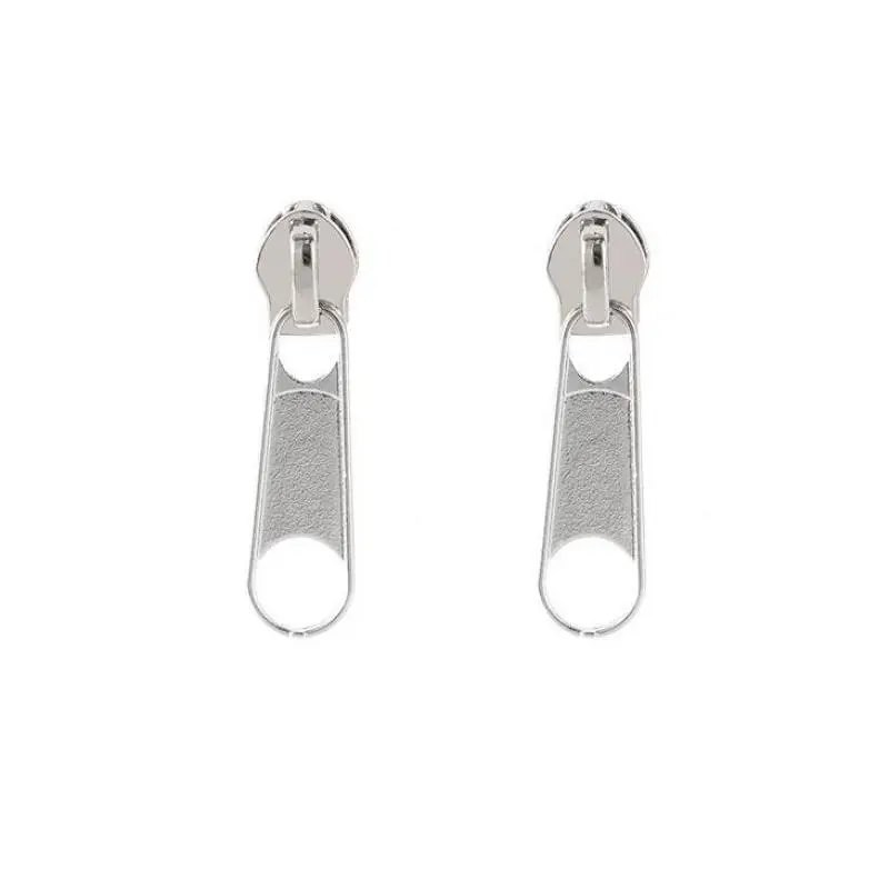 

Korea Temperament Simple Zipper Head Zipper Earrings Female Europe And America Harajuku Creative Personality Wild Couple Earring