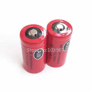 

16340 li-ion 600mah 3.7V 2.2WH Chargeable battery cell