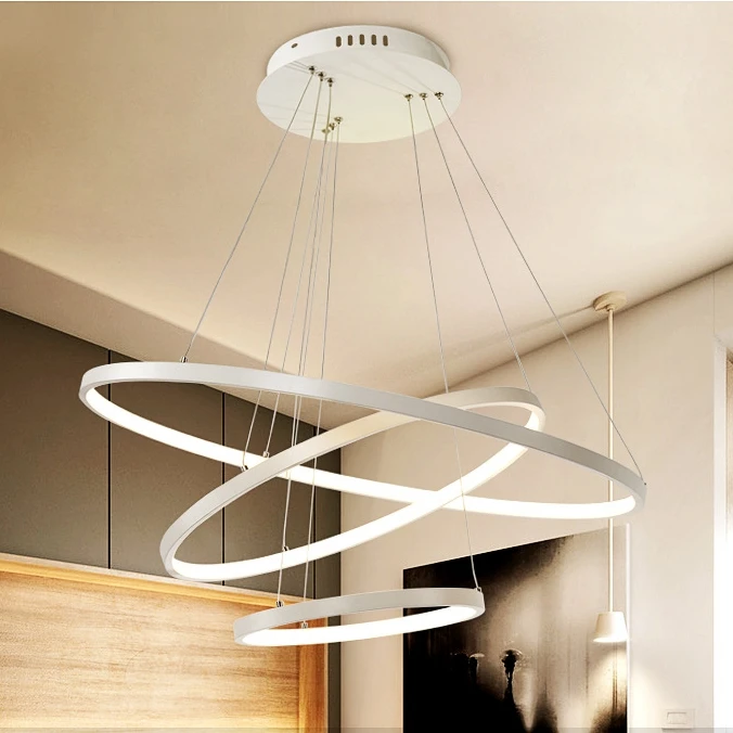 LukLoy, большое круглое кольцо, акриловая люстра, для гостиничного зала, современный потолочный светодиодный светильник, лофт, подвесной светильник