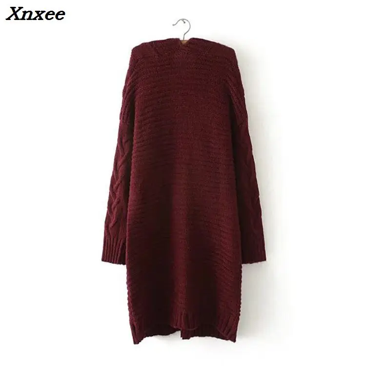 Xnxee Winter 2018 Autumn New V Neck Long Cardigan Twist Casual Loose Sweater Women Oversized Poncho Knitted Wear Jumper LS28 Xnxee Winter 2018 Autumn New V Neck Long Cardigan Twist Casual Loose Sweater Women Oversized Poncho Knitted Wear Jumper LS28