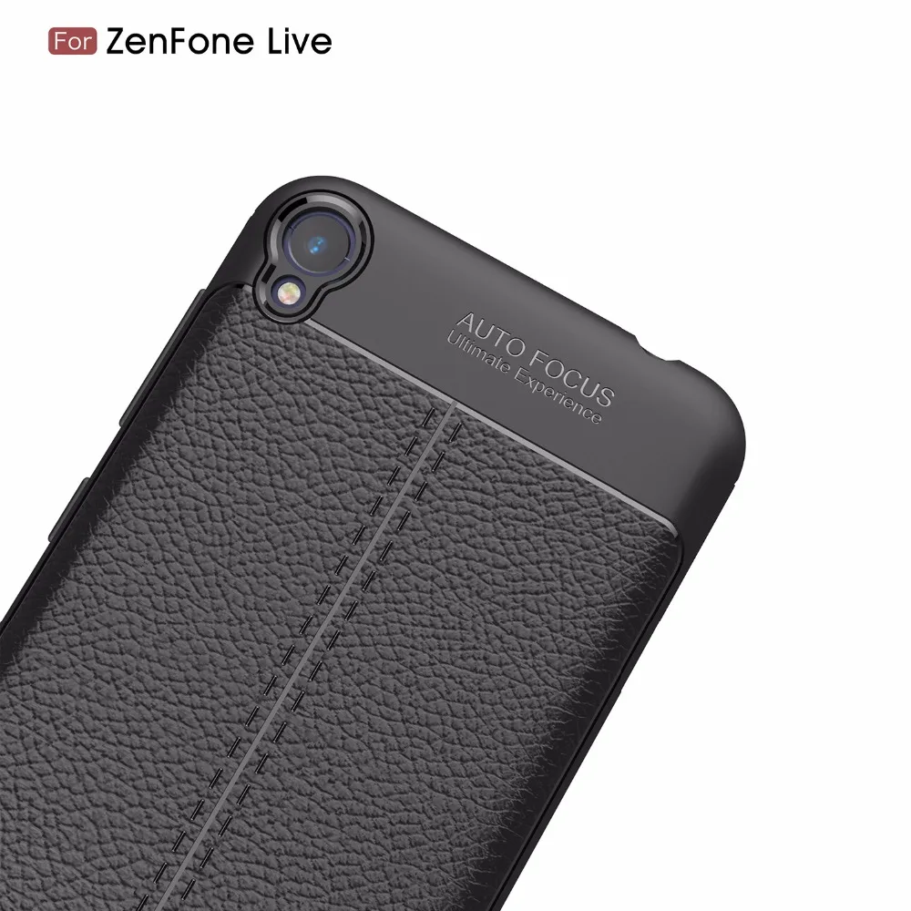 Для Asus Zenfone Live ZB501KL матовый мягкий из ТПУ кожаный чехол для Max Pro M2 ZB631KL ZB633KL M1 ZB555KL