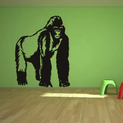 Gorilla Silverback Monkey Ape Wild Animals Vinyl Wall Stickers Home Decor Art Decals Removable Decal Remover Stickers Home Decorvinyl Wall Stickers Aliexpress
