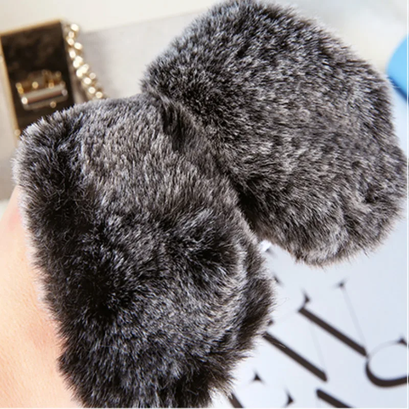 cute furry rabbit case for iPhone 6 7  Plus (3)