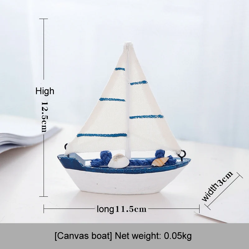 Корабль дерево личность парусник режим декор комнаты Винтаж Средиземноморский стиль Сказочный Сад изделия из смолы украшения морской мореходный - Цвет: canvas