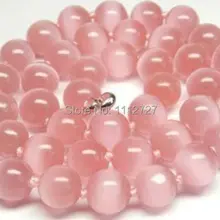 Модная новинка AAA++ 10 мм розовый мексиканский опал круглое ожерелье 1" бусины модные ювелирные изделия дизайн натуральный камень цена