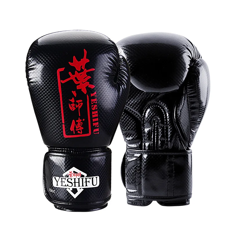 

Teenagers Adults 10OZ Sparring Muay Thai Boxing Gloves MMA Martial Arts Mitts Training Equipment Combat Fight Gear 2019 EO