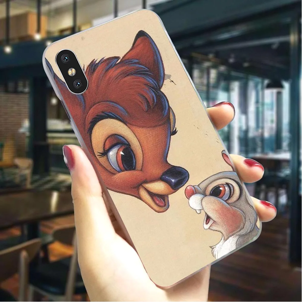 Чехол для телефона Sika Олень Бэмби iPhone XR чехол 5 5S SE 6 6S/6 6S Plus 7 8/7 8 X XS Xs Max жесткий