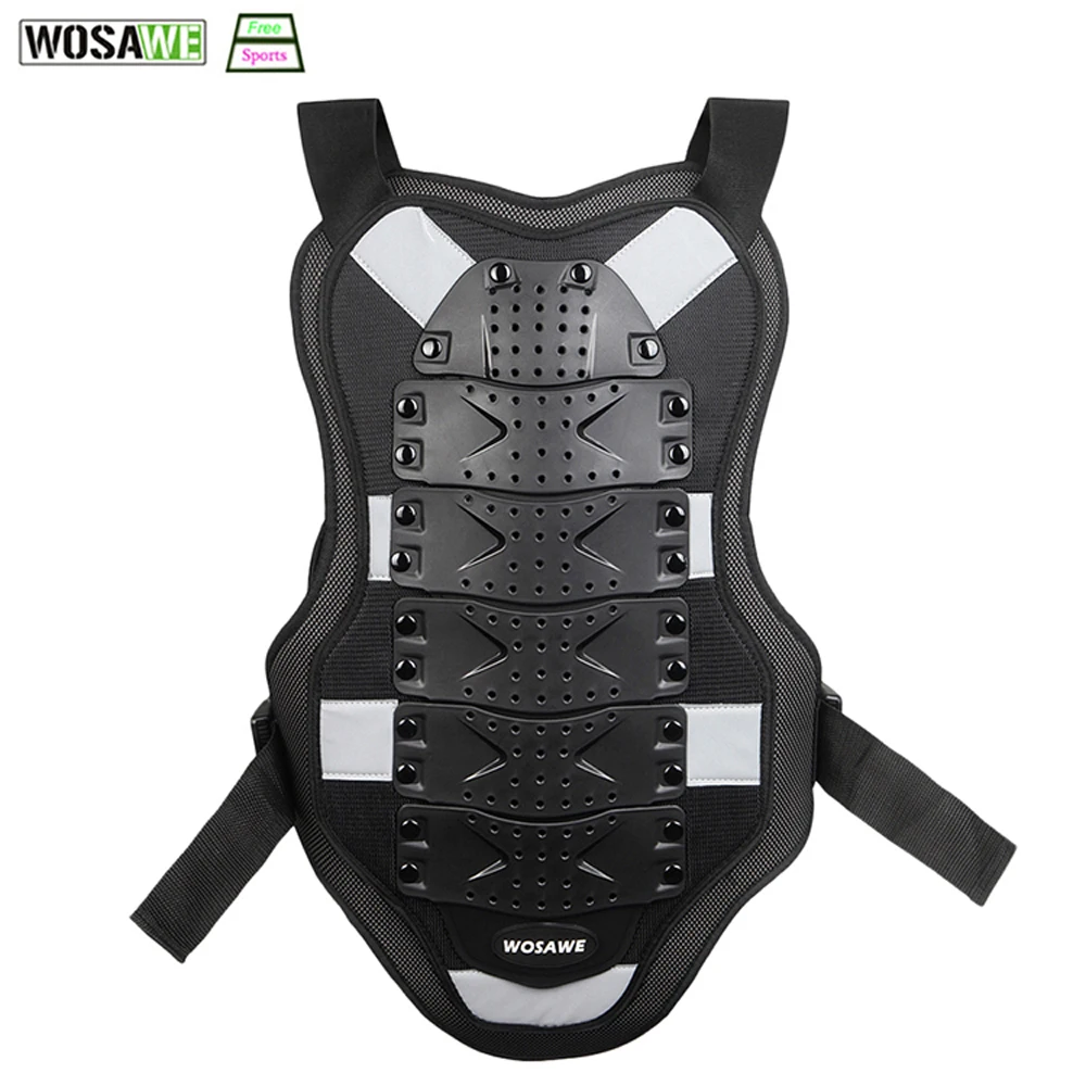 WOSAWE Back Support Chest Protect MTB Mountain Bike Cycling Motorcycle Body Protective Vest