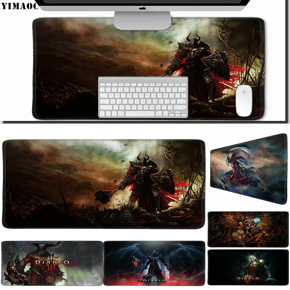 YIMAOC 30*60 см большой коврик для мыши геймерский резиновый игровой Настольный с