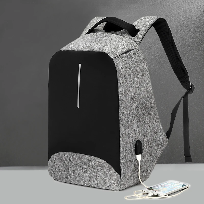 

KINGSLONG Design 2018 New Men 15.6" Laptop Anti Theft Backpack USb Charging Waterproof Business Travel Large Capacity KLB1352-5