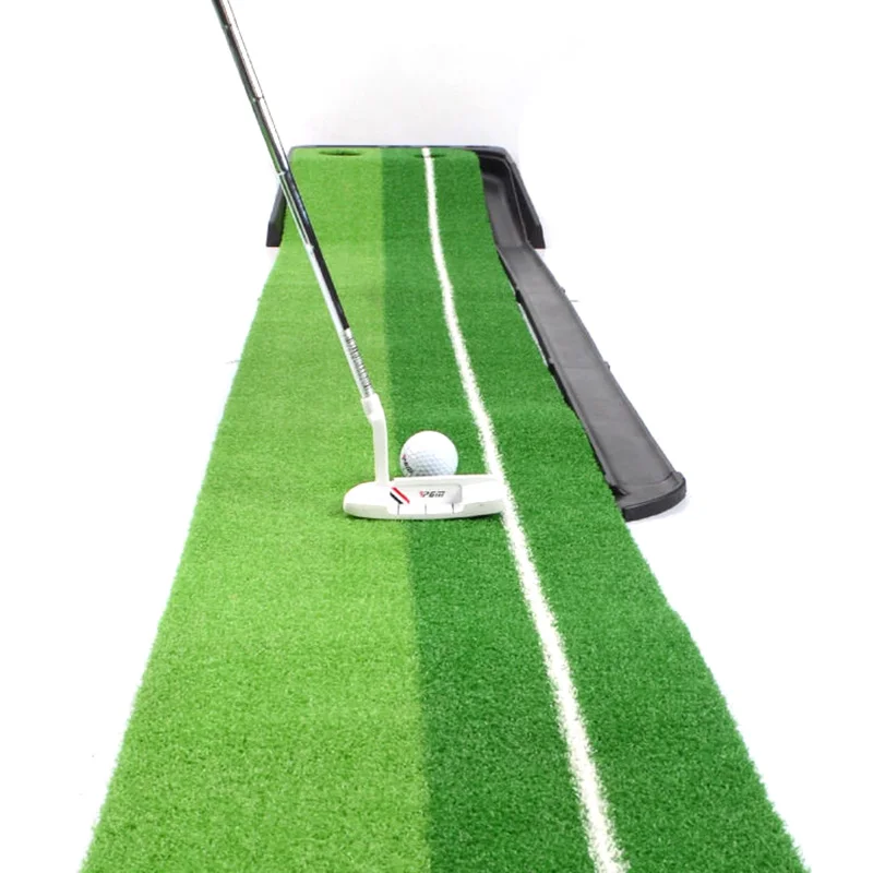PGM indoor Golf Putter Practice Set Putting Green Trainer Green Mat Automatic Return Fairways Equipment Golf Training Aids (3)