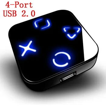 Original High speed 4-ports usb 2.0 micro hub splitter multi usb port agestar  switch acasis puerto acasis led ecola hab