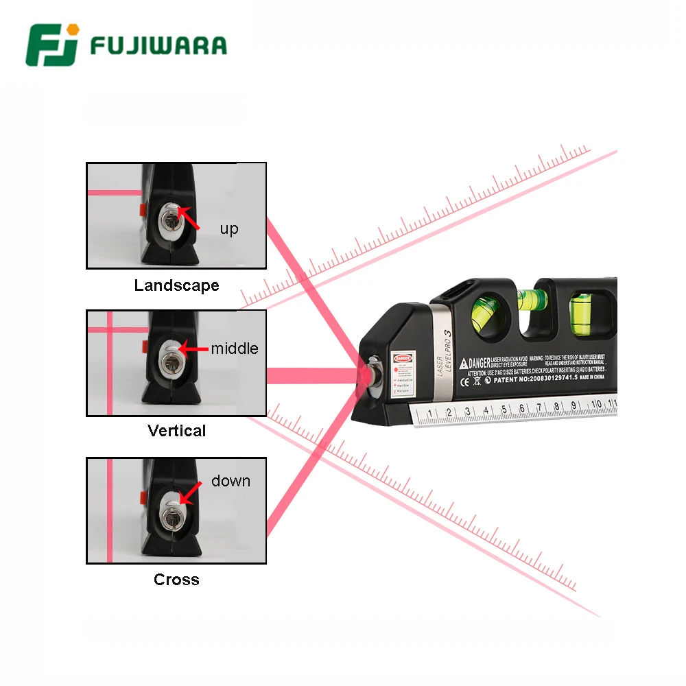 FUJIWARA инфракрасный лазерный проектор уровня локатор многофункциональные измерительные инструменты