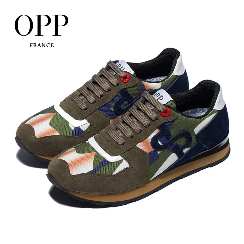 OPP Men's Shoes Fashion Lace-up Green camouflage Military Style Sneakers Genuine Leather Large Size Casual Shoes
OPP Men's Shoes Fashion Lace-up Green camouflage Military Style Sneakers Genuine Leather Large Size Casual Shoes