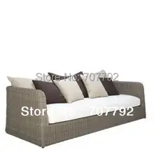 Дизайн уличная серая плетеная мебель из ротанга