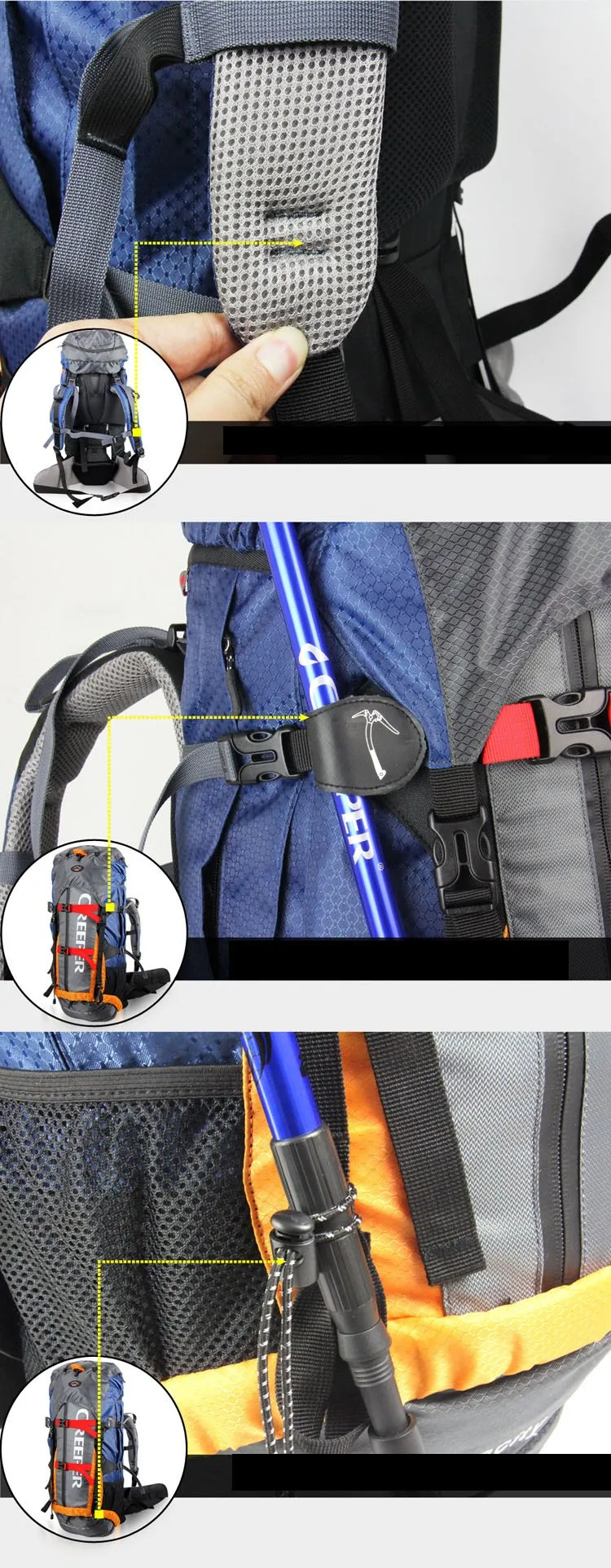 Новинка,, профессиональный водонепроницаемый рюкзак, внешняя рама, рюкзак для альпинизма, кемпинга, туризма, альпинизма, сумка 65L f13