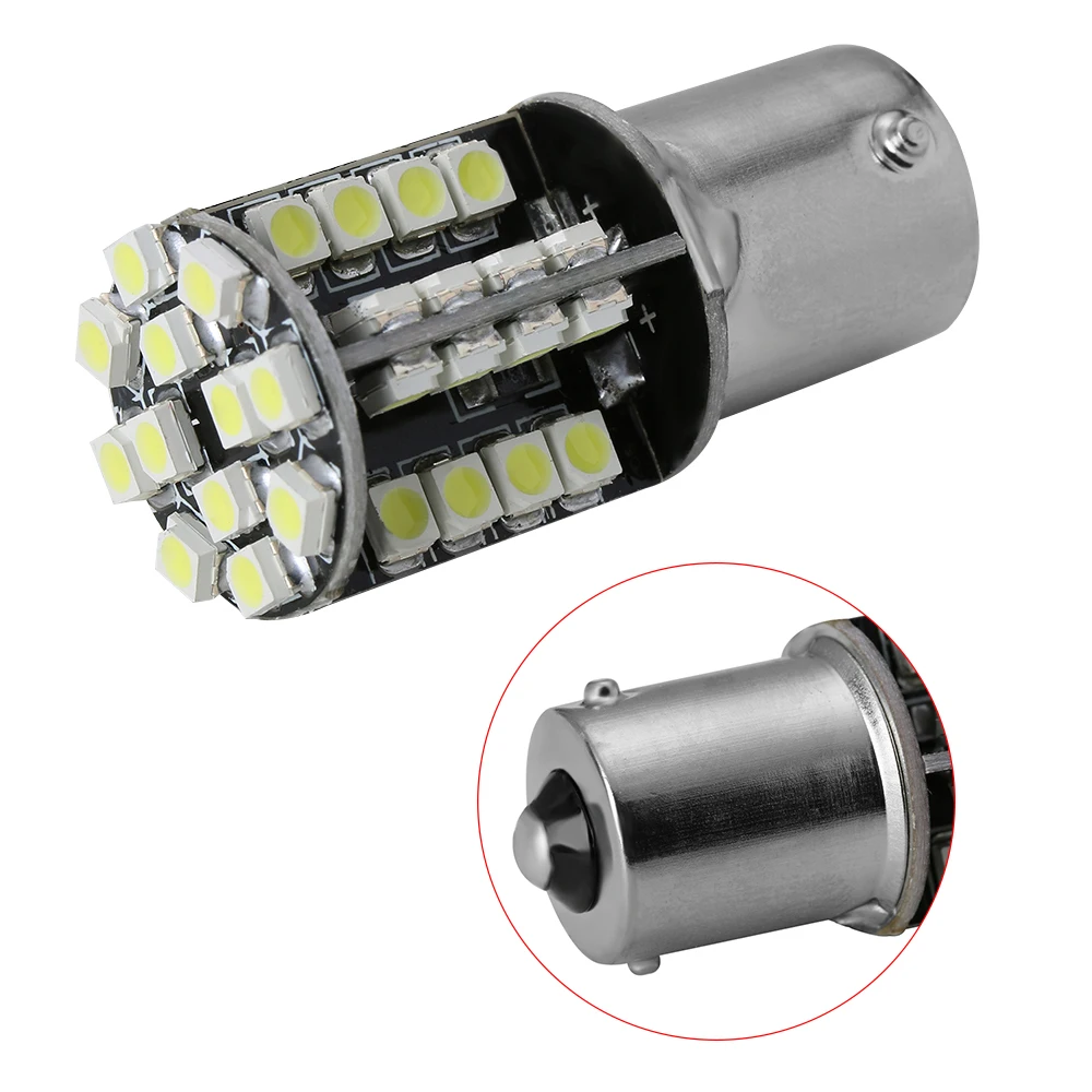 Супер яркий белый 12V 1156 BA15S 3528 SMD 44 светодиодный задний тормозной светильник Canbus без ошибок авто лампа