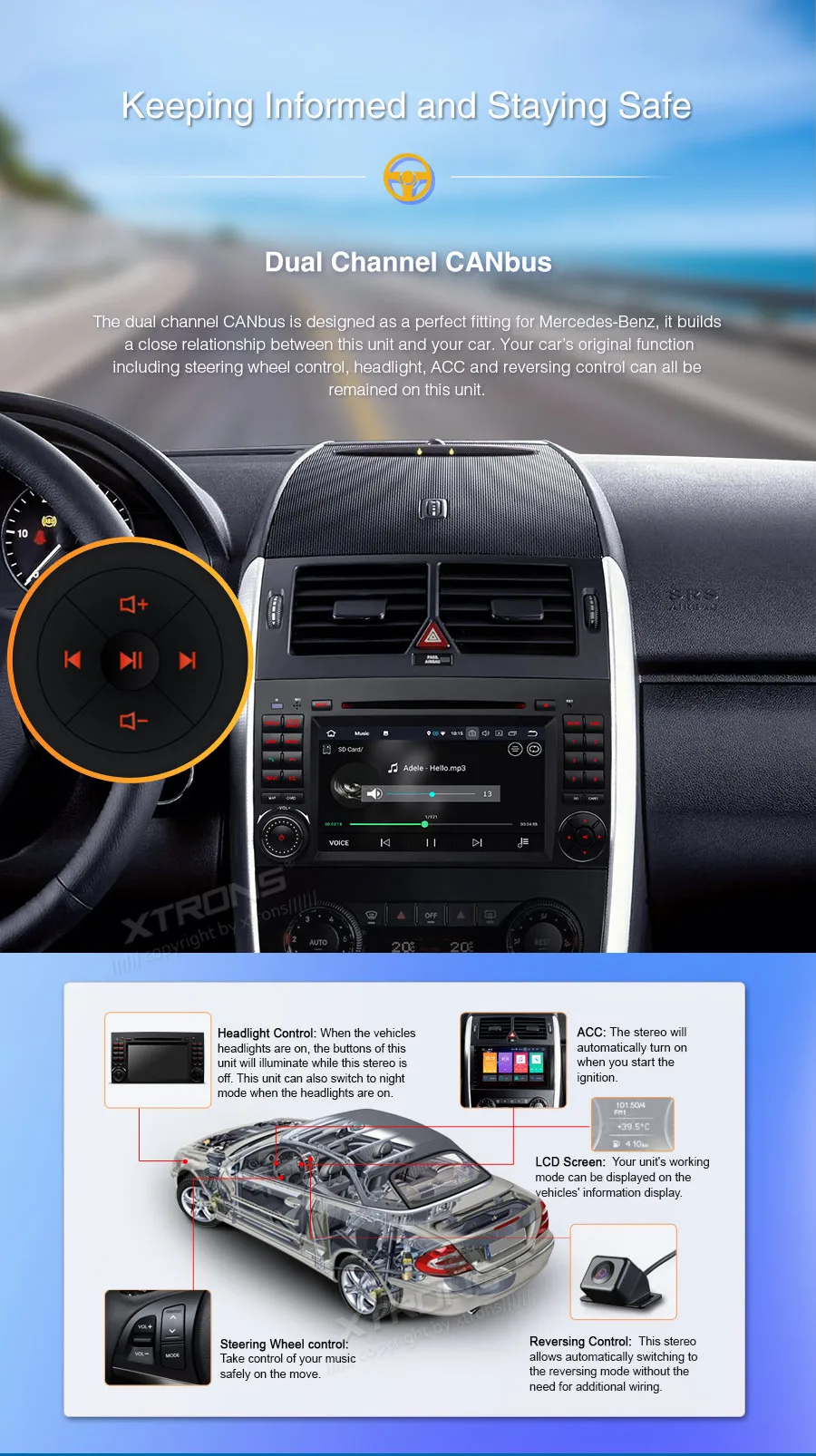 Excellent 9" Octa-Core Android 9.0 4GBRAM+32GB Car Multimedia GPS Radio for Mercedes-Benz A-Class W169 2004-2012 & Sprinter W906 2006-2012 16