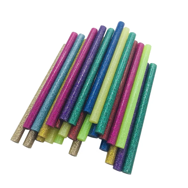 30pcs/Lot Mixed Color Hot Glue Sticks High Viscosity Electric Gun Silicone Craft Repair Power Tools DIY Hot Melt Sticks 10 pieces 30 x 20cm glitter sponge craft paper thicken colorful eva handicraft paper for diy crafts projects mixed color