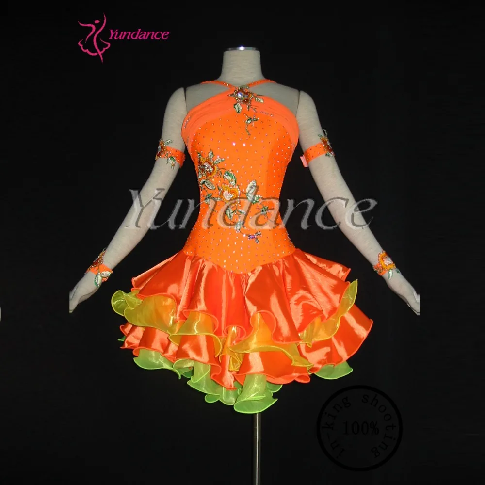 

L-1135 Western Country Latin Rhythm Salsa Ballroom Dance Dress 2016