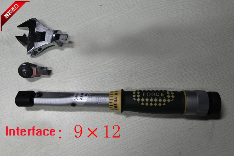 Вручную, открывающийся динамометрический ключ, гаечный ключ с открытым зевом, 12-60нм, Сменная головка, гаечный ключ